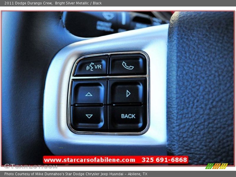 Bright Silver Metallic / Black 2011 Dodge Durango Crew