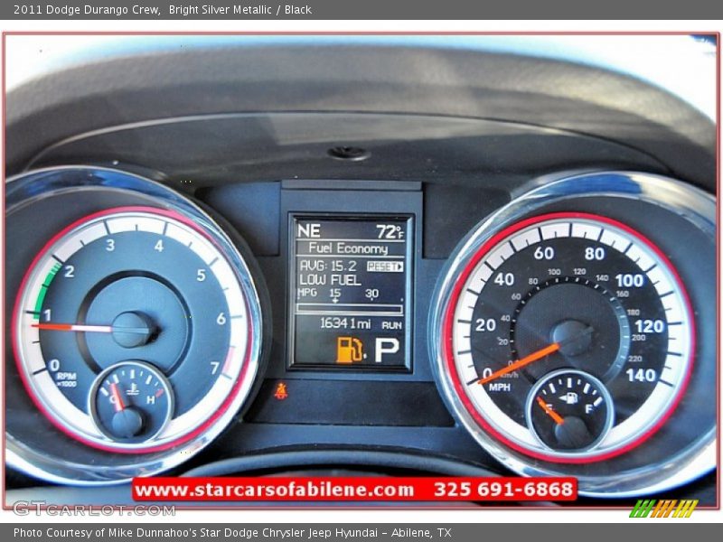 Bright Silver Metallic / Black 2011 Dodge Durango Crew