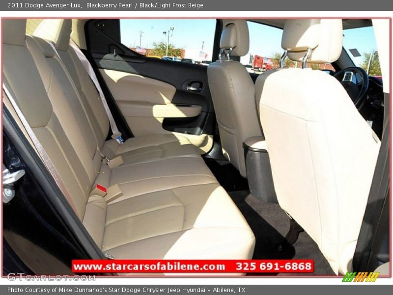 Blackberry Pearl / Black/Light Frost Beige 2011 Dodge Avenger Lux
