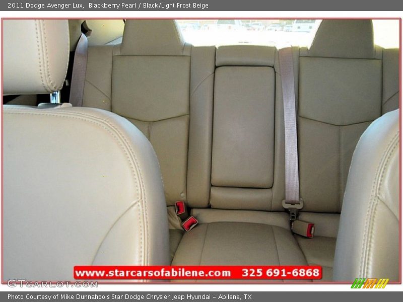 Blackberry Pearl / Black/Light Frost Beige 2011 Dodge Avenger Lux