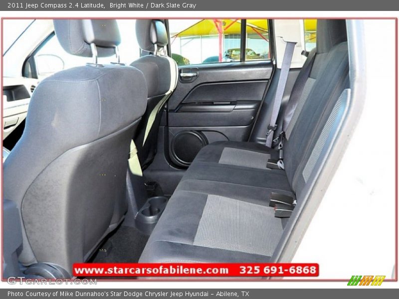 Bright White / Dark Slate Gray 2011 Jeep Compass 2.4 Latitude