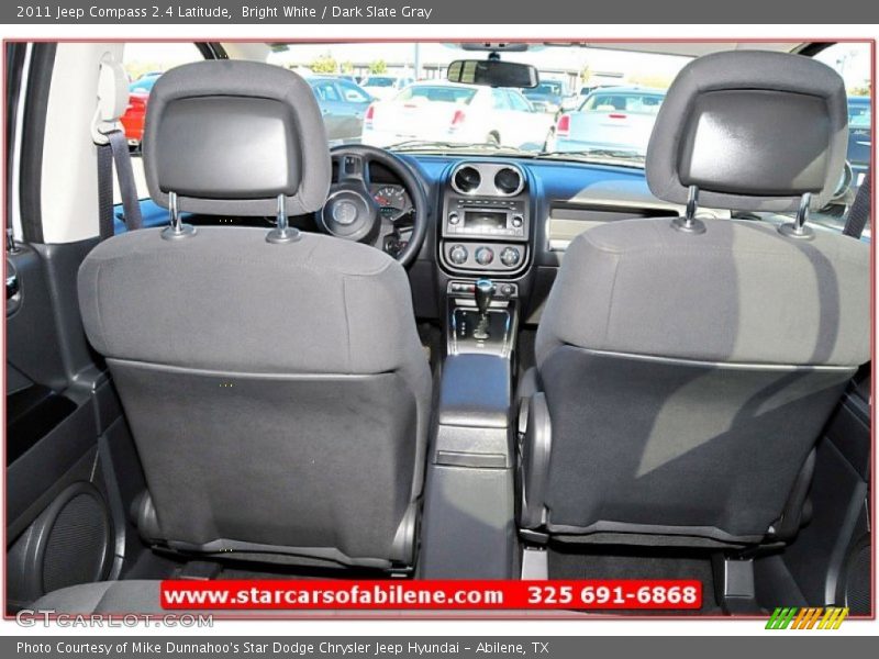 Bright White / Dark Slate Gray 2011 Jeep Compass 2.4 Latitude