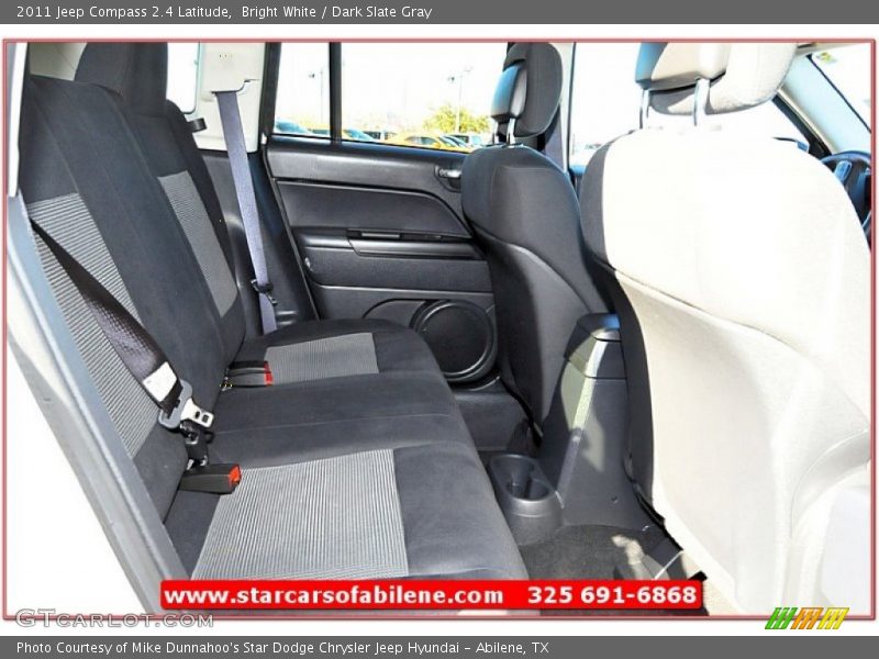 Bright White / Dark Slate Gray 2011 Jeep Compass 2.4 Latitude