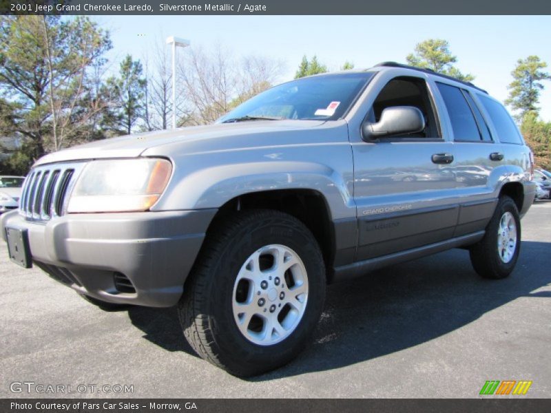 Silverstone Metallic / Agate 2001 Jeep Grand Cherokee Laredo