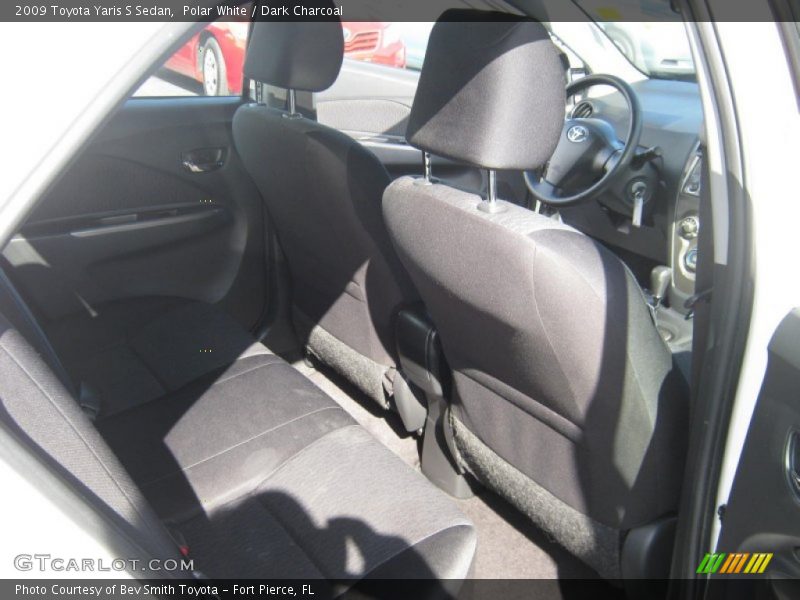 Polar White / Dark Charcoal 2009 Toyota Yaris S Sedan