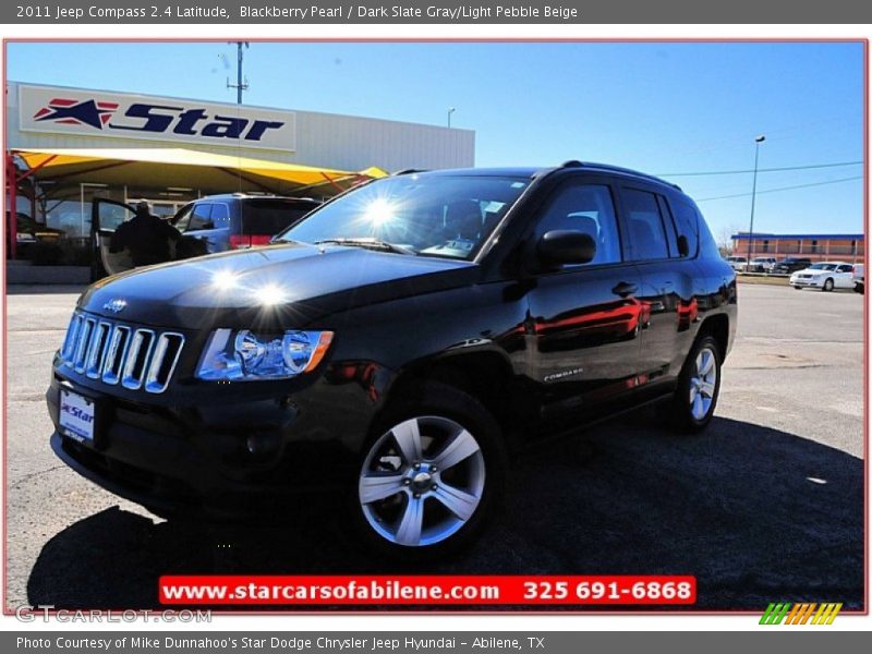 Blackberry Pearl / Dark Slate Gray/Light Pebble Beige 2011 Jeep Compass 2.4 Latitude