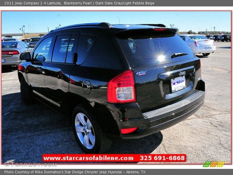 Blackberry Pearl / Dark Slate Gray/Light Pebble Beige 2011 Jeep Compass 2.4 Latitude