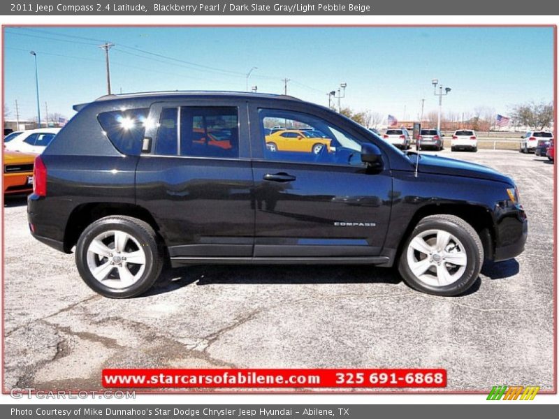 Blackberry Pearl / Dark Slate Gray/Light Pebble Beige 2011 Jeep Compass 2.4 Latitude