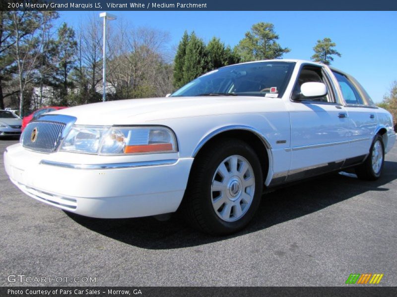 Vibrant White / Medium Parchment 2004 Mercury Grand Marquis LS
