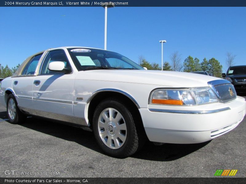 Vibrant White / Medium Parchment 2004 Mercury Grand Marquis LS