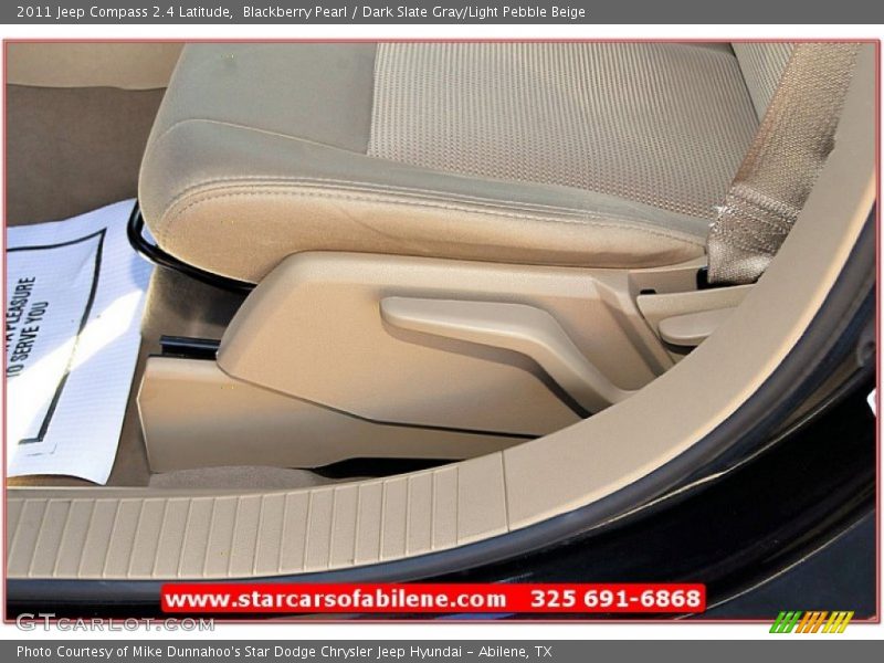Blackberry Pearl / Dark Slate Gray/Light Pebble Beige 2011 Jeep Compass 2.4 Latitude