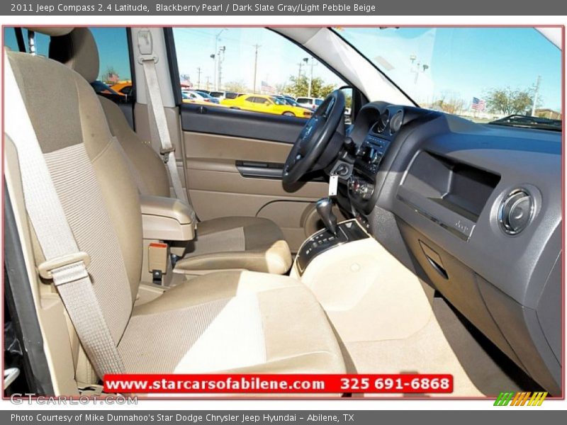 Blackberry Pearl / Dark Slate Gray/Light Pebble Beige 2011 Jeep Compass 2.4 Latitude
