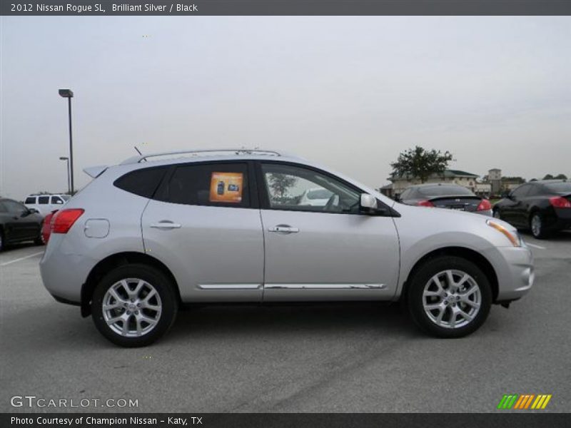 Brilliant Silver / Black 2012 Nissan Rogue SL