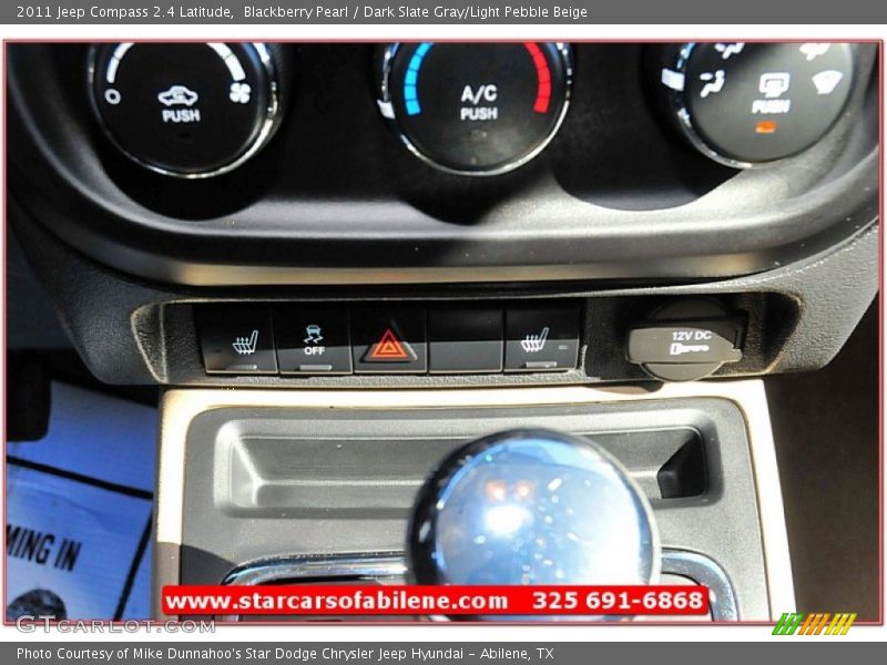 Blackberry Pearl / Dark Slate Gray/Light Pebble Beige 2011 Jeep Compass 2.4 Latitude