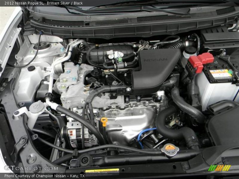 Brilliant Silver / Black 2012 Nissan Rogue SL