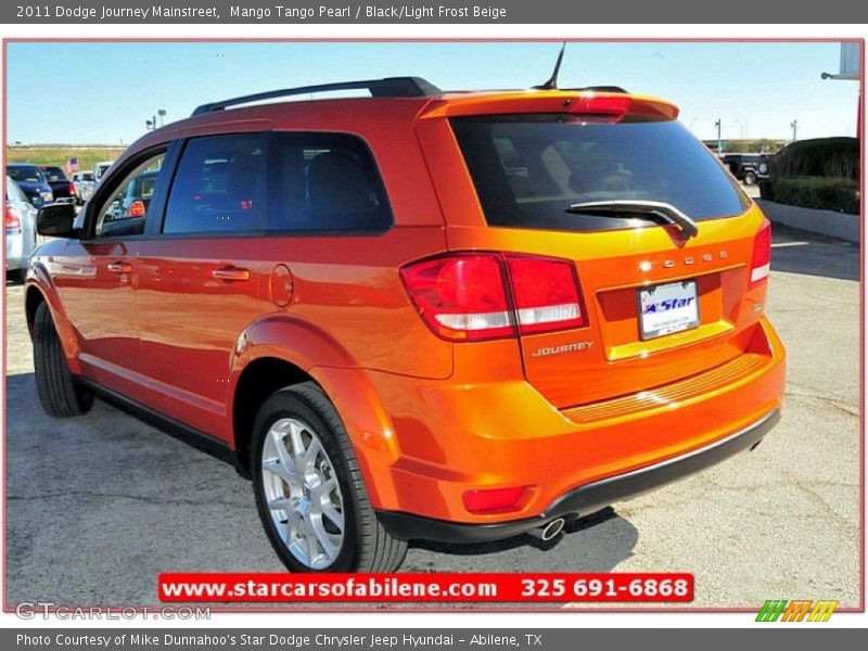 Mango Tango Pearl / Black/Light Frost Beige 2011 Dodge Journey Mainstreet