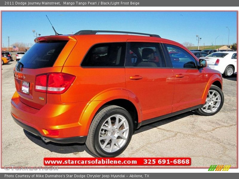 Mango Tango Pearl / Black/Light Frost Beige 2011 Dodge Journey Mainstreet