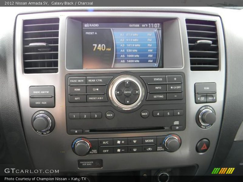 Galaxy Black / Charcoal 2012 Nissan Armada SV