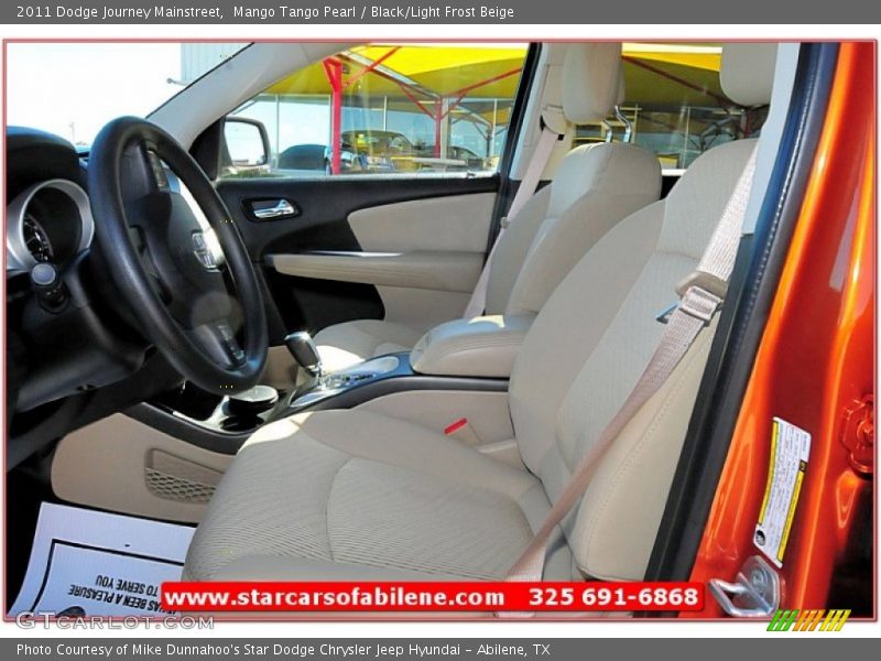 Mango Tango Pearl / Black/Light Frost Beige 2011 Dodge Journey Mainstreet