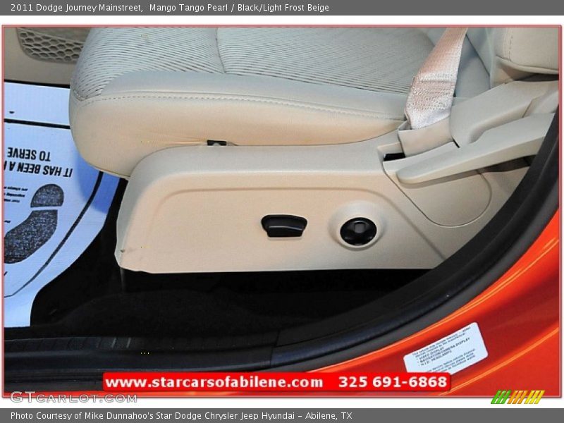 Mango Tango Pearl / Black/Light Frost Beige 2011 Dodge Journey Mainstreet