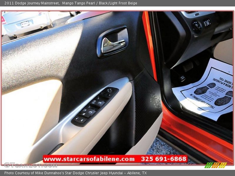 Mango Tango Pearl / Black/Light Frost Beige 2011 Dodge Journey Mainstreet