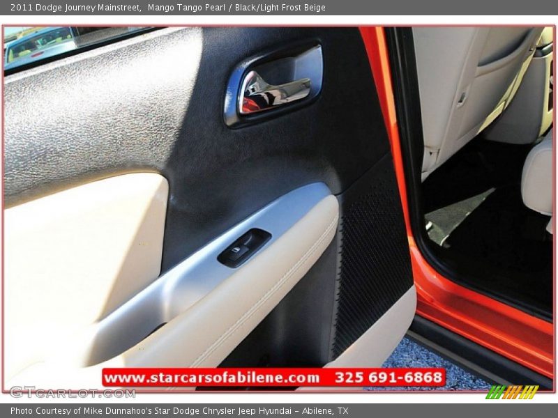 Mango Tango Pearl / Black/Light Frost Beige 2011 Dodge Journey Mainstreet