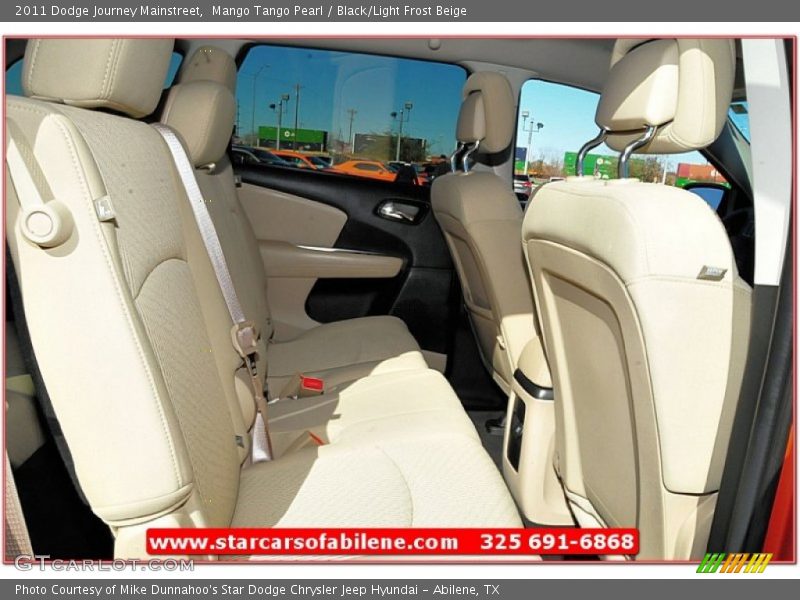 Mango Tango Pearl / Black/Light Frost Beige 2011 Dodge Journey Mainstreet