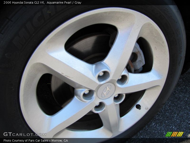 Aquamarine Pearl / Gray 2006 Hyundai Sonata GLS V6