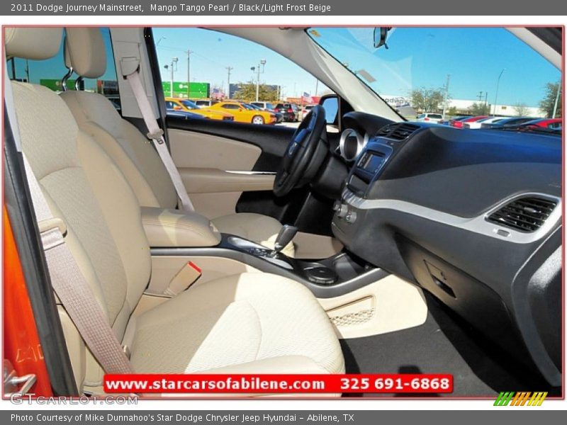 Mango Tango Pearl / Black/Light Frost Beige 2011 Dodge Journey Mainstreet
