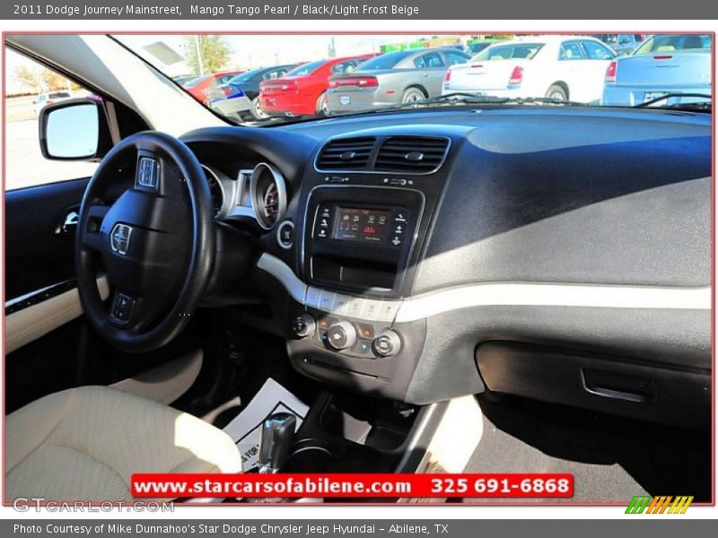 Mango Tango Pearl / Black/Light Frost Beige 2011 Dodge Journey Mainstreet