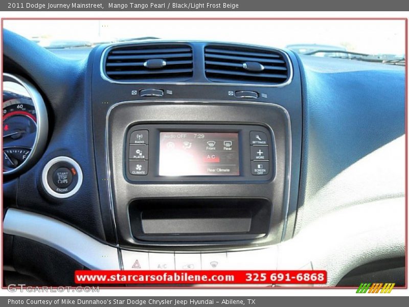 Mango Tango Pearl / Black/Light Frost Beige 2011 Dodge Journey Mainstreet