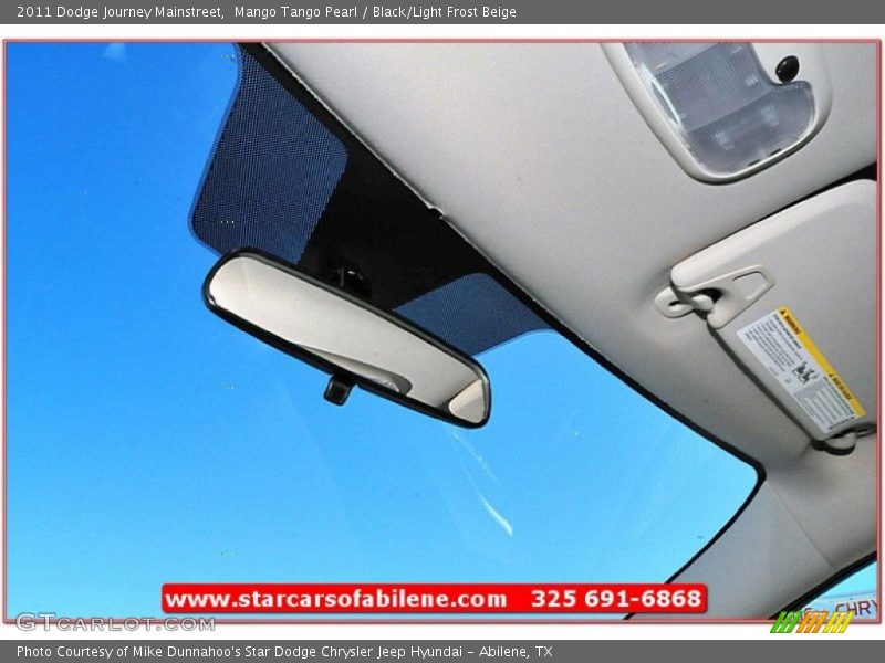 Mango Tango Pearl / Black/Light Frost Beige 2011 Dodge Journey Mainstreet