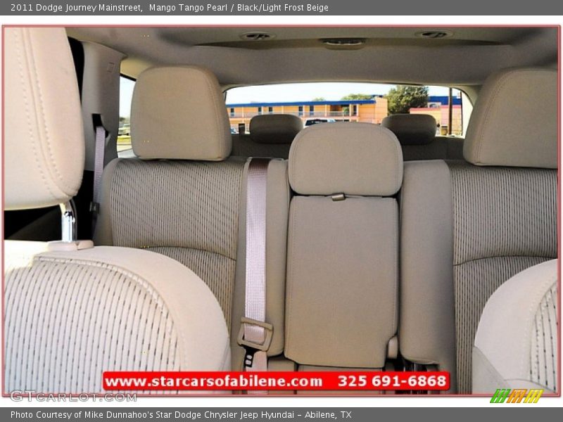 Mango Tango Pearl / Black/Light Frost Beige 2011 Dodge Journey Mainstreet