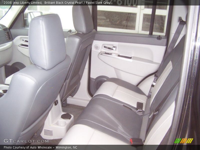 Brilliant Black Crystal Pearl / Pastel Slate Gray 2008 Jeep Liberty Limited