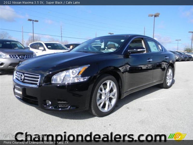 Super Black / Cafe Latte 2012 Nissan Maxima 3.5 SV