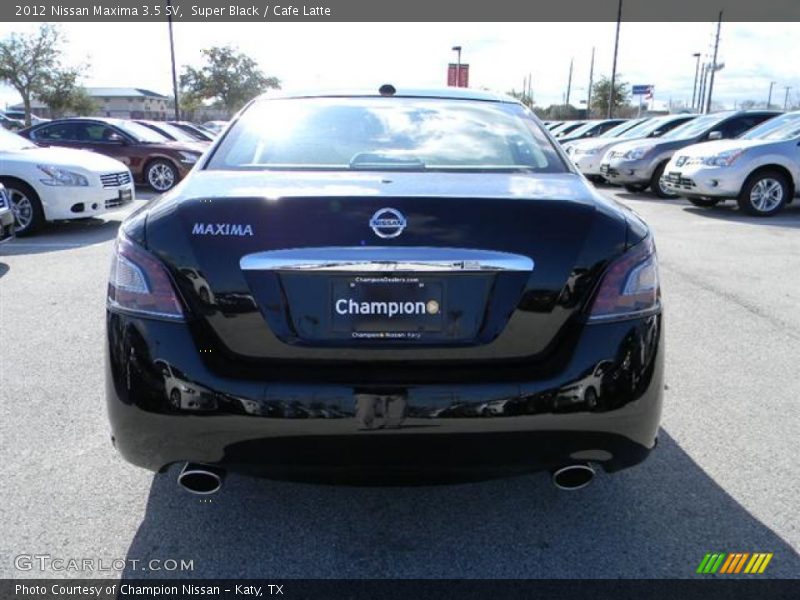 Super Black / Cafe Latte 2012 Nissan Maxima 3.5 SV