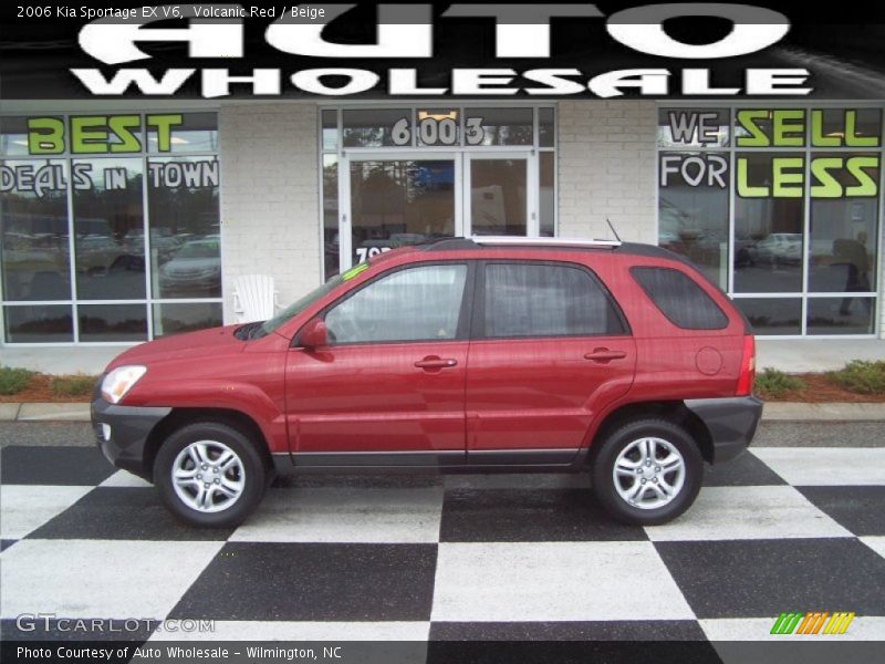 Volcanic Red / Beige 2006 Kia Sportage EX V6