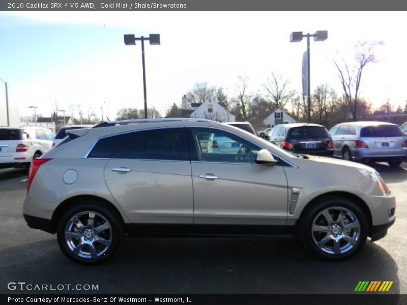 Gold Mist / Shale/Brownstone 2010 Cadillac SRX 4 V6 AWD