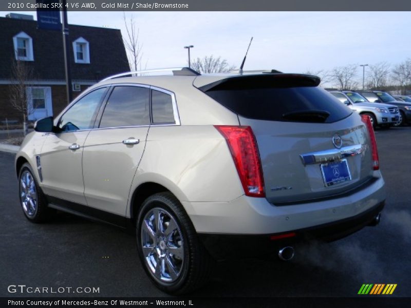 Gold Mist / Shale/Brownstone 2010 Cadillac SRX 4 V6 AWD