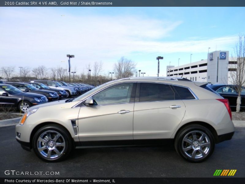 Gold Mist / Shale/Brownstone 2010 Cadillac SRX 4 V6 AWD