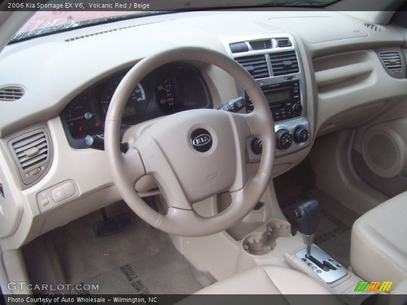 Volcanic Red / Beige 2006 Kia Sportage EX V6