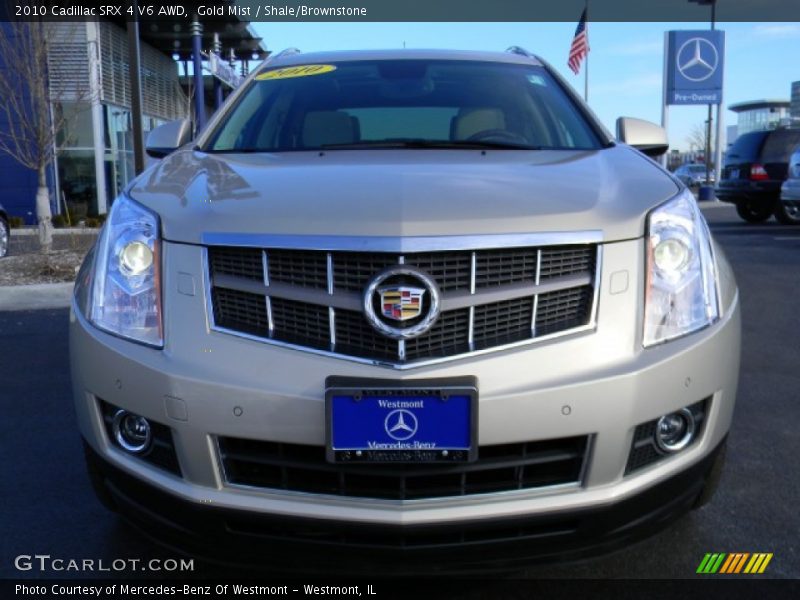 Gold Mist / Shale/Brownstone 2010 Cadillac SRX 4 V6 AWD