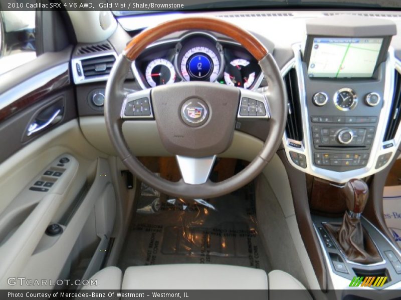 Gold Mist / Shale/Brownstone 2010 Cadillac SRX 4 V6 AWD