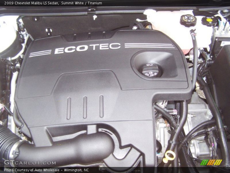 Summit White / Titanium 2009 Chevrolet Malibu LS Sedan