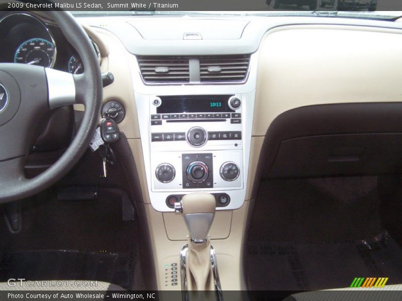 Summit White / Titanium 2009 Chevrolet Malibu LS Sedan
