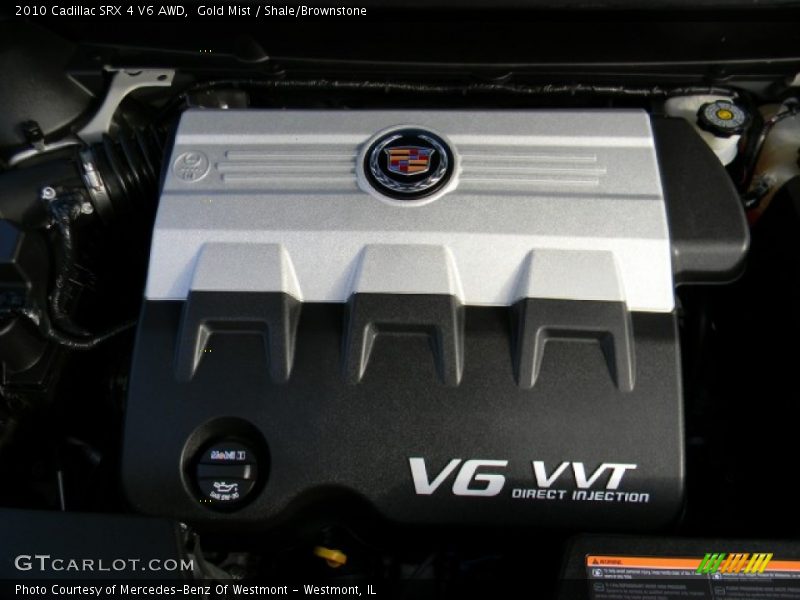 Gold Mist / Shale/Brownstone 2010 Cadillac SRX 4 V6 AWD