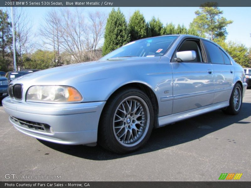 Blue Water Metallic / Grey 2003 BMW 5 Series 530i Sedan