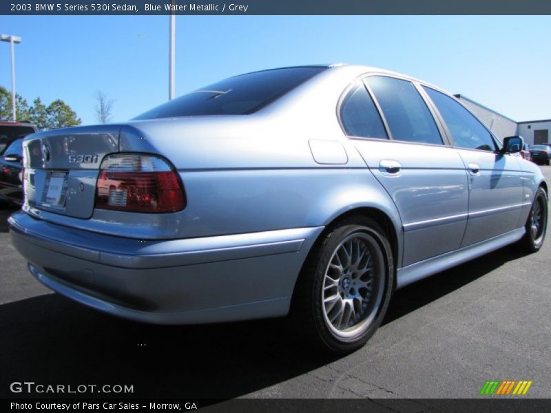 Blue Water Metallic / Grey 2003 BMW 5 Series 530i Sedan