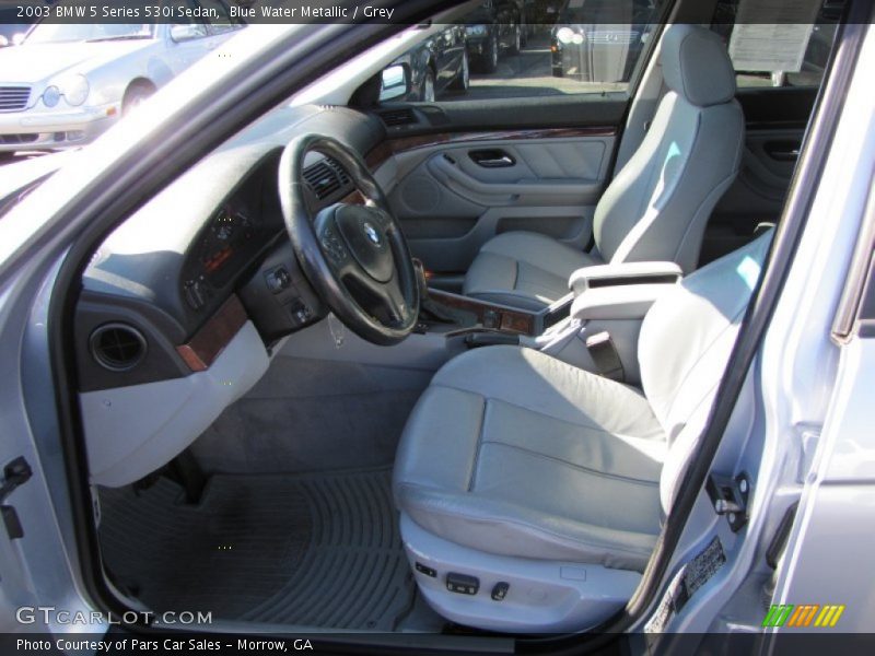 Blue Water Metallic / Grey 2003 BMW 5 Series 530i Sedan