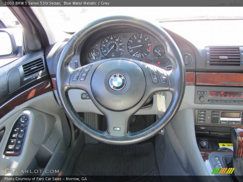 Blue Water Metallic / Grey 2003 BMW 5 Series 530i Sedan